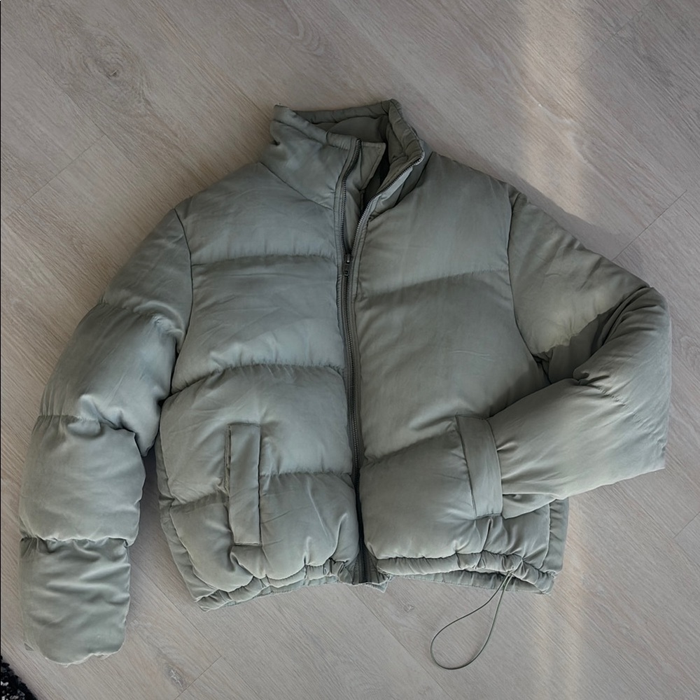 Urban Outfitters Green Puffer Jacket
